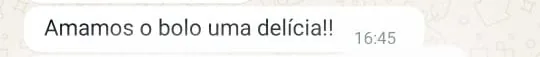 Print de conversa no WhatsApp com a cliente Cliente elogiando a Camila