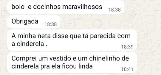 Print de conversa no WhatsApp com a cliente Tatiane elogiando a Camila